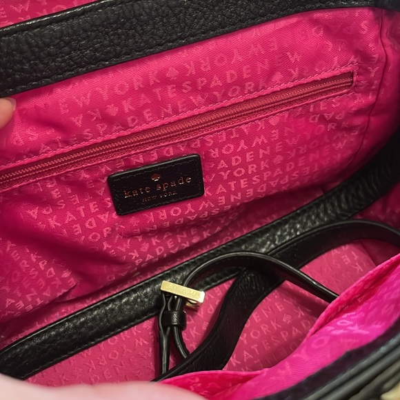 Black and white Kate Spade letter-style leather handbag - Picture 3 of 6